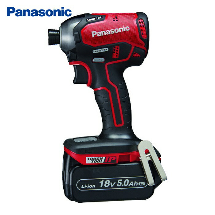 パナソニック Panasonic EZ76A1LJ2G-R デュアル インパクトドライバー 18V 5.0Ahセット 赤 (1台)