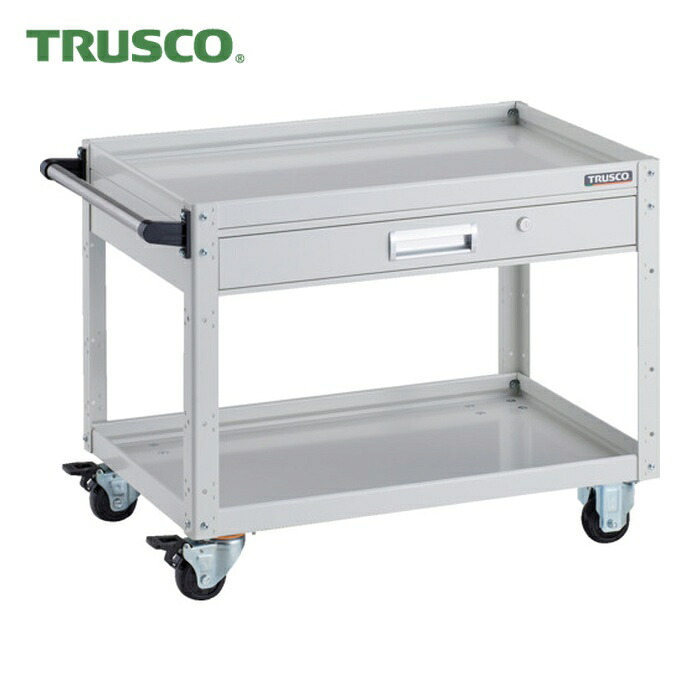 トラスコ TRUSCO ツールワゴン イーグルワゴン 750X500XH600 引出付 ホワイト (1台) EGW-672V-W 31,987円