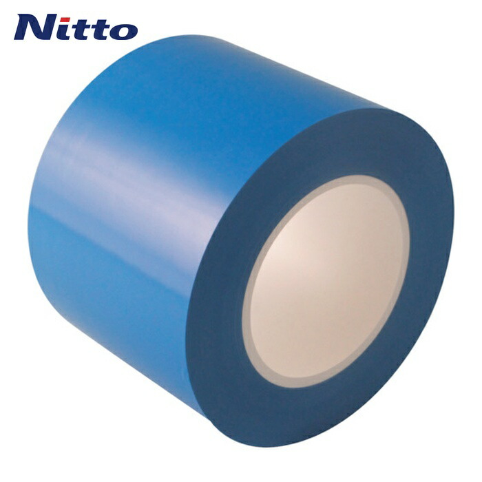日東エルマテ ラインテープ E-CR(BC) 0.16mm×100mm×50m 青 (1巻) E-CR100B