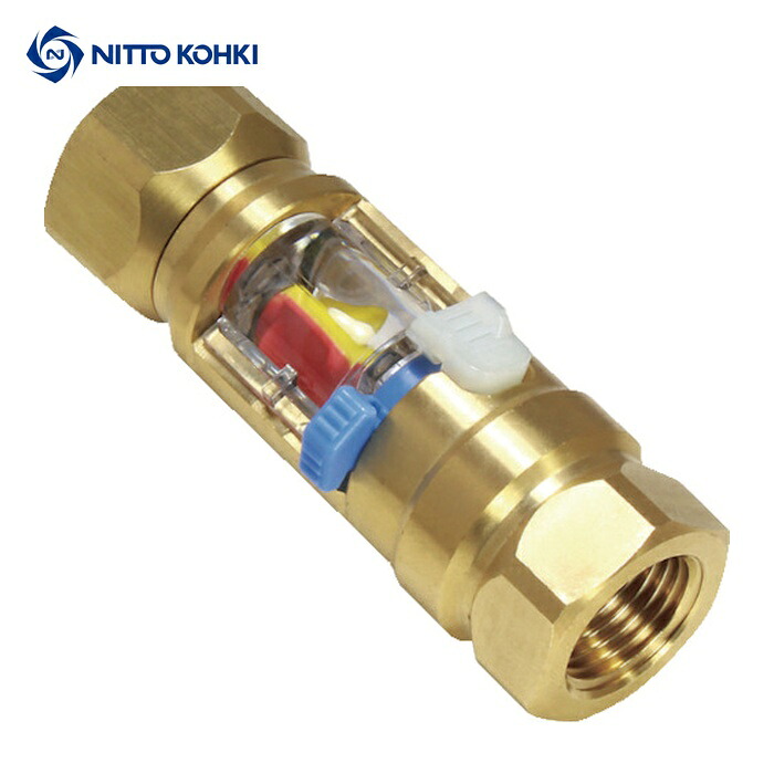 日東工器 FMC-30-4F BRASS FKM フローモニター(レンズ交換タイプ)取付ねじRC1/2(74580) (1個)