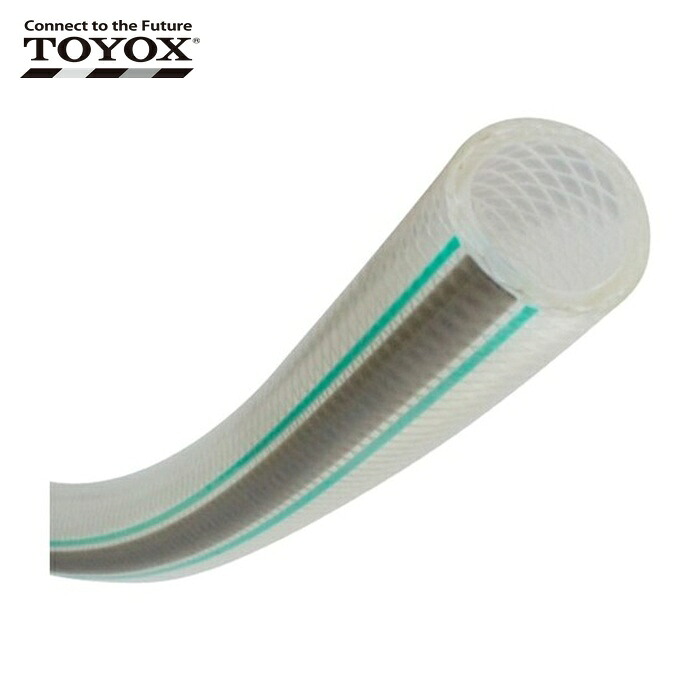 トヨックス FF-12-5 耐薬品・食品用フッ素ホース トヨフッソホース 内径12mm×外径18mm 長さ5m FF-12-5 (1巻)