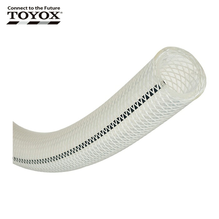 トヨックス FFE-19-5 帯電防止フッ素ホース(耐薬品・食品用) トヨフッソEホース 内径19mm×外径26mm 長さ5m FFE-19-5 (1巻)