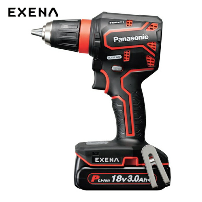 パナソニック EXENA EZ1DD1N18D-R 充電ドリルドライバー (1台)