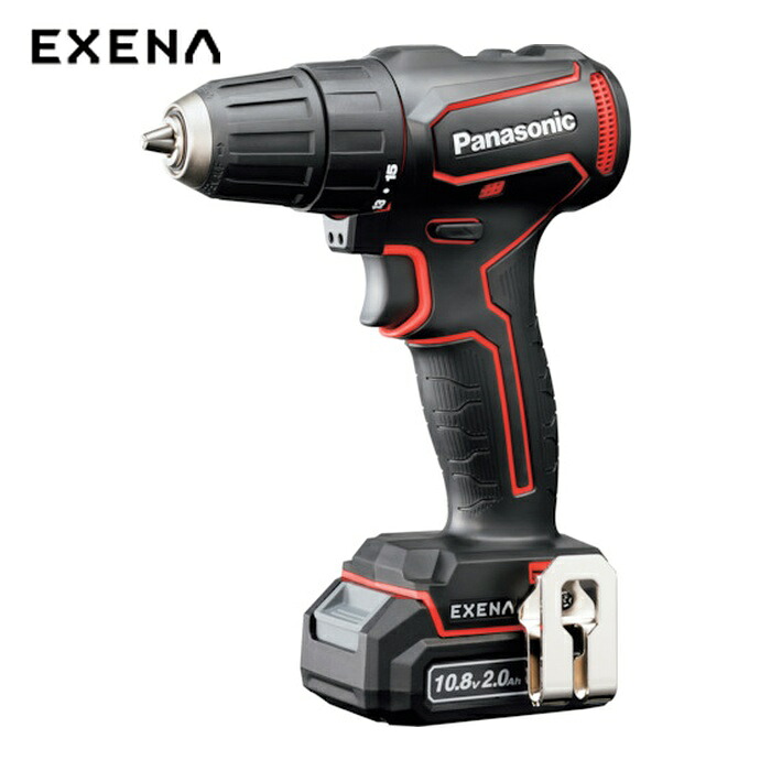 パナソニック EXENA EZ1D31F10D-R 充電ドリルドライバー チャックタイプ(赤)(電池セット品) (1台)