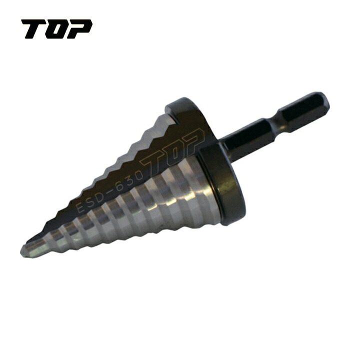 TOP トップ工業 ESD-630 電動ドリル用ステップドリル 11段 6~30mm (1本)｜工具ランド　いたわり館