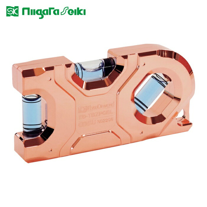 SK 新潟精機 ED-TBZPGBL 水平器 鳶レベル零 ピンクゴールド (1個)