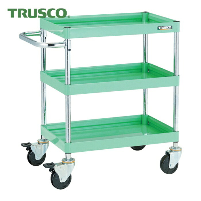 トラスコ TRUSCO ツールワゴン ファルコンワゴン900X600 ゴム車輪 ヤンググリーン (1台) FAW-793-YG