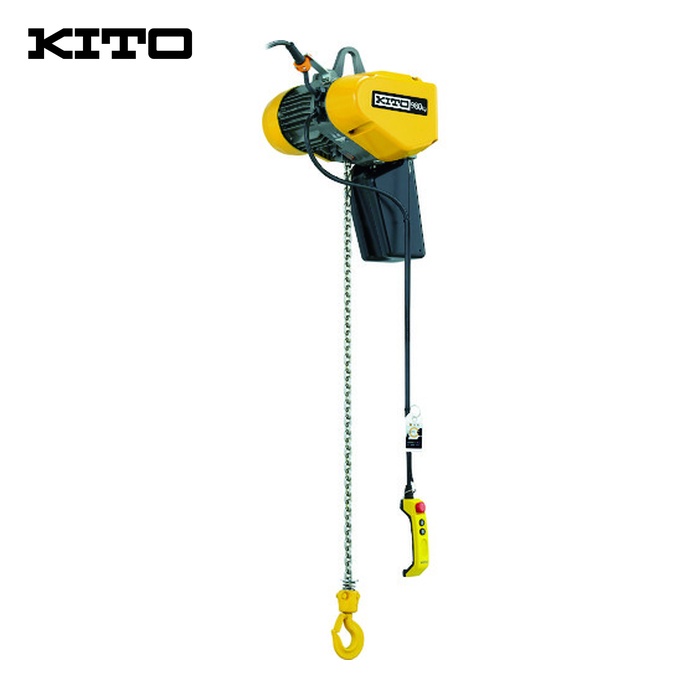 キトー EQ001IS 電気チェーンブロック EQ形 2速インバータ 懸垂形 125kg×4m (1台)