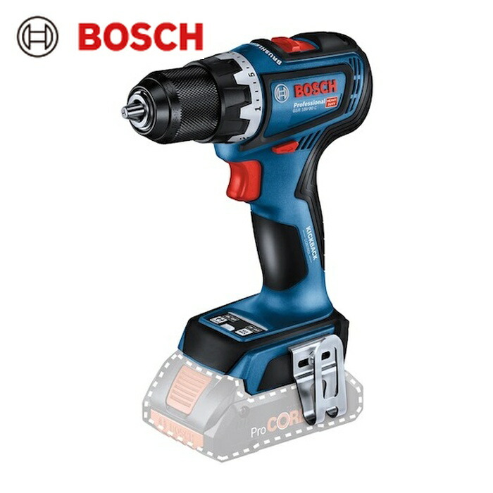 ボッシュ 18Vコードレスドライバードリル(本体のみ) (1台) GSR18V-90CH