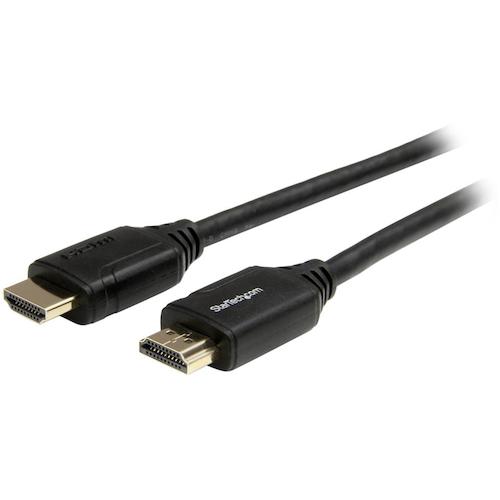 StarTech HDMM3MP HDMI 2.0ケーブル/3m/4K60Hz/プレミアム認証/オス・オス/BK (1本)