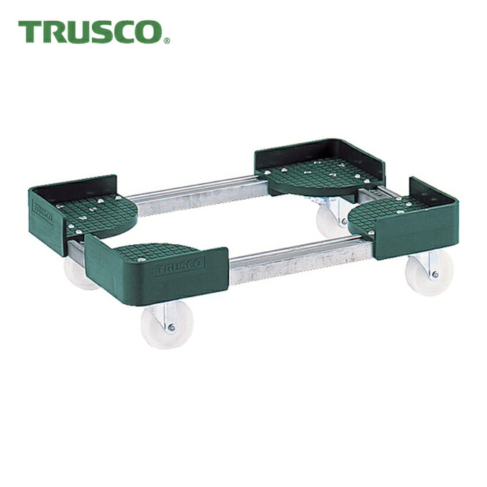 トラスコ TRUSCO 伸縮式コンテナ台車 内寸300-400X400-500 スチール製 (1台) FCD-3040