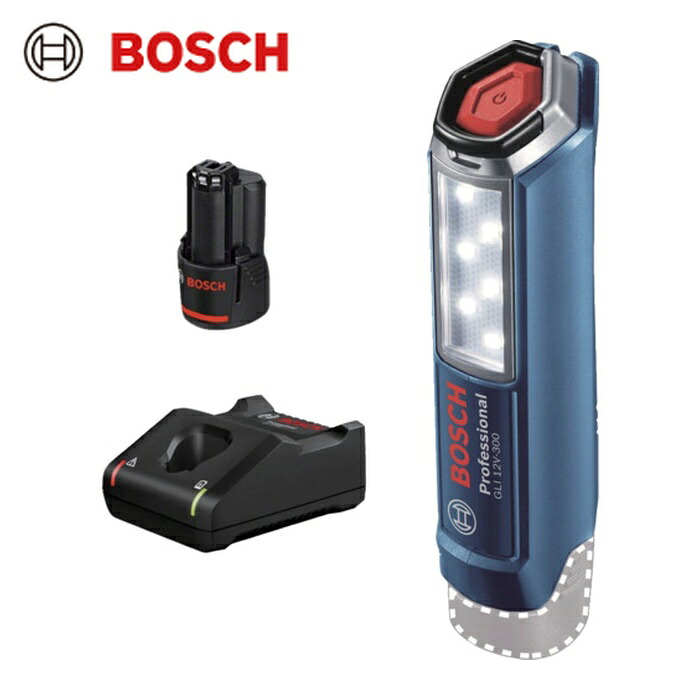 ボッシュ 10.8VコードレスライトLED+バッテリー充電器セット (1S) GLI10.8V-300SET