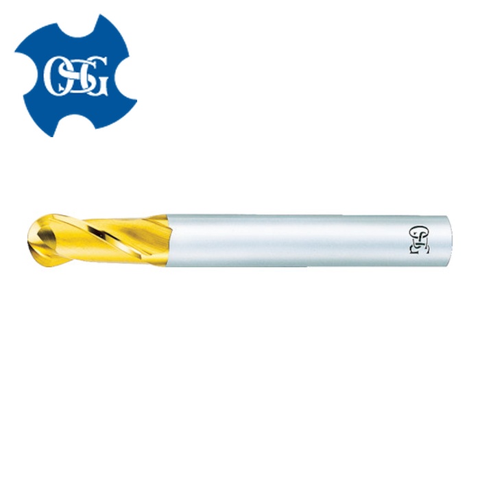OSG オーエスジー EX-TIN-EBD-R9X18 ハイスボールエンドミル TiNコート2刃 ボール半径9mm シャンク径16mm 83078 (1本)|工具ランド いたわり館