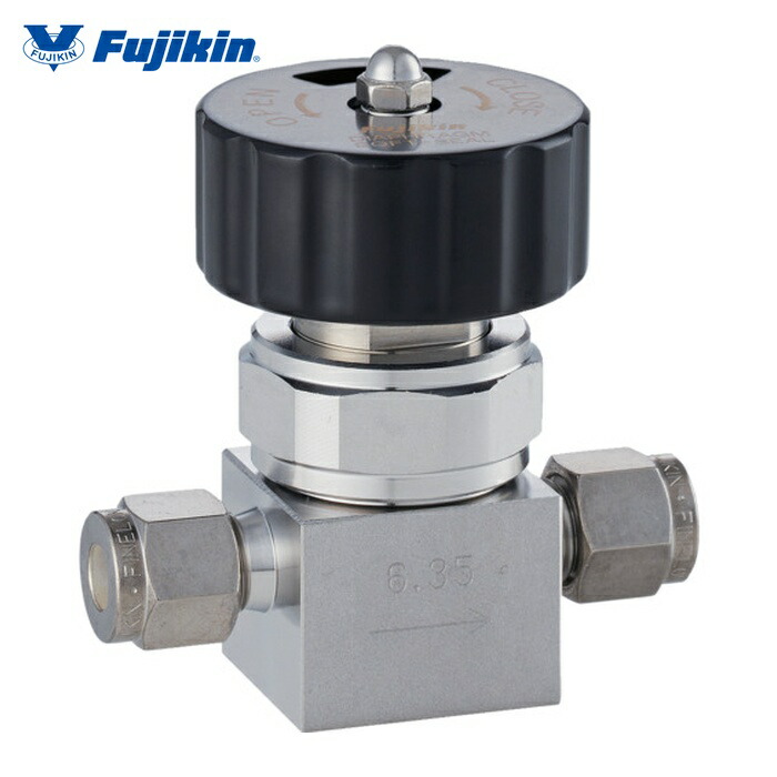 フジキン Fujikin FUND-91G-6.35 SUS鋼製ダイレクトダイヤフラムバルブ 1MPa FUND-91G (1個)