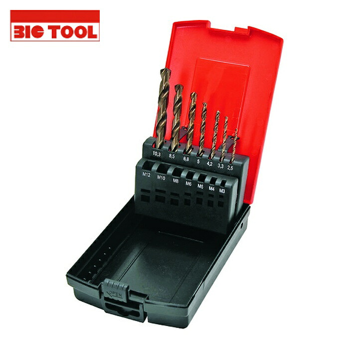 ビックツール BIC TOOL GK-7P 月光ドリルタップ下穴7本セット (1S)