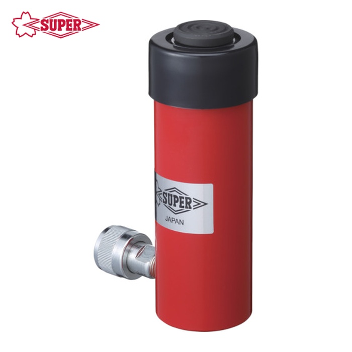 スーパーツール HC10S25N 油圧シリンダ(単動式) ストローク25mm 揚力100kN (1台)｜工具ランド　いたわり館