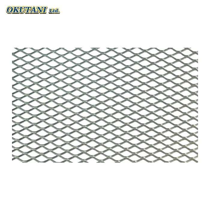 OKUTANI 奥谷金網 ステンレスエキスパンドメタル 0.8T×SW10/LW20 1000×1000 (1枚) EX-SUS-T0.8SW10LW20-1000X1000