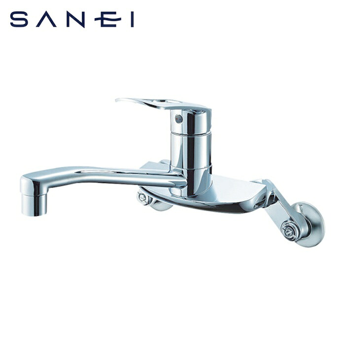 SANEI 三栄水栓 K2710EK-13 シングル混合栓 キッチン用 上向きパイプ 寒冷地用 (1台)｜工具ランド　いたわり館