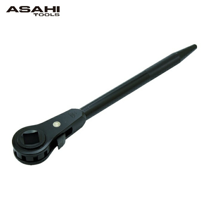 旭金属元素製造 ASH KL0025 豪然たる型四角ラチェットスパナ両爪25粍 (1丁) レンチ・スパナ-DIY・工具