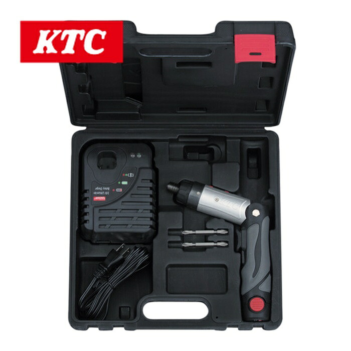 KTC 京都機械工具 JTAE121 1/4″コードレスドライバセット (1台)