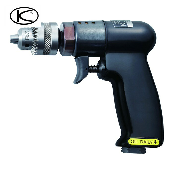 空研 KDR-605 エアードリルセット(6mm能力) KDRー605セット (1台)｜工具ランド　いたわり館 14,803円