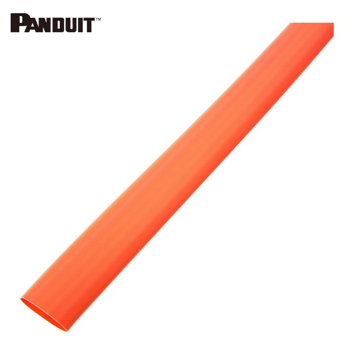 パンドウイット PANDUIT HSTT50-48-Q3 熱締め付ける熱電子管 標準尺度手合い オレンジ色 (25本入) (1箱)