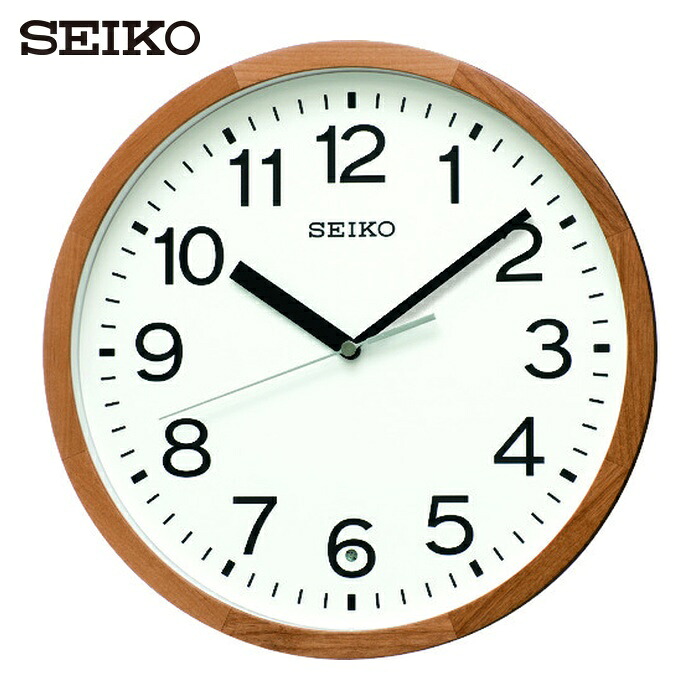 SEIKO 電波掛時計 KX249B 天然木枠 (1個) KX249B