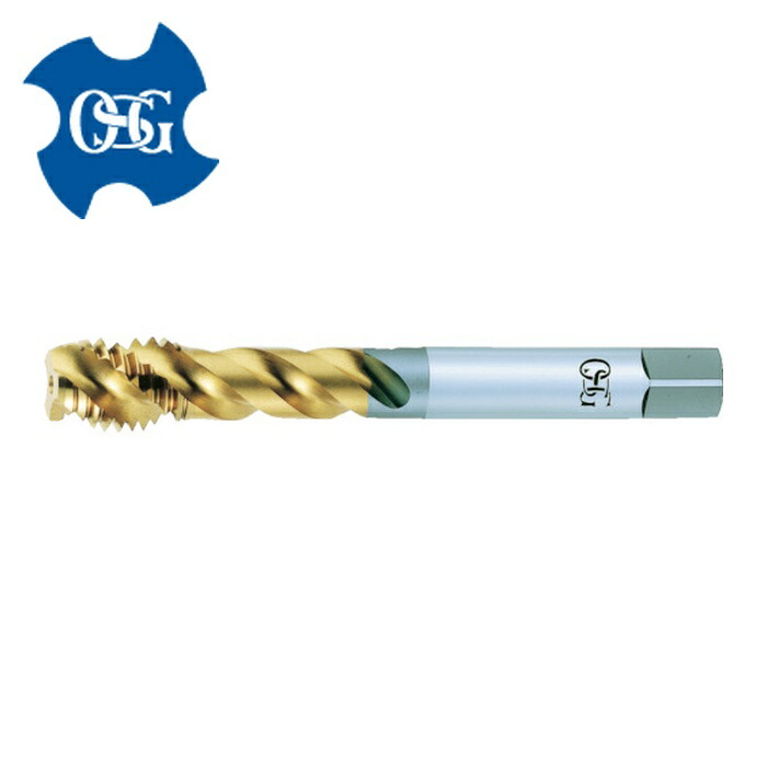 OSG オーエスジー HS-SFT-STD-M12X1.75 TiNコーティング高速シンクロスパイラルタップ(メートルねじ用) M12 ピッチ1.75mm 20839 (1本)