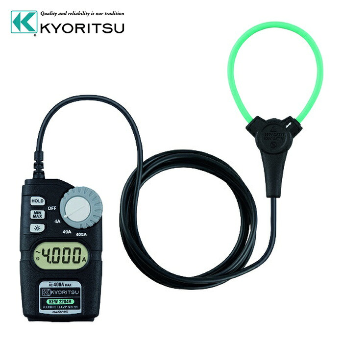 共立灯し火表示計器 KEW2204R 遣り取り電流位置づける用クランプメータ(RMS) (1台)