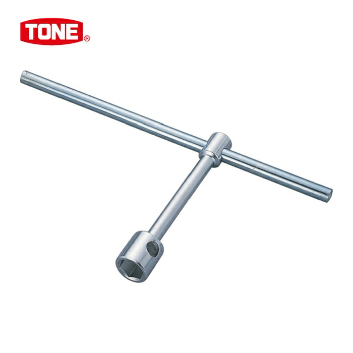 TONE トネ HW-3217 T形レンチ 両口ホイルナットレンチ 対辺寸法6角:32mm 対辺寸法4角:17mm (1個)