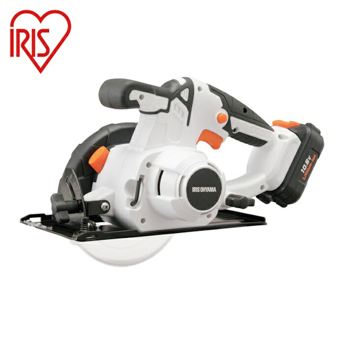 アイリスオーヤマ 517097 申し受ける式丸のこ 10.8V JSC125 白いこと (1台) JSC125 電動工具本体-DIY・工具-花・ガーデン・DIY