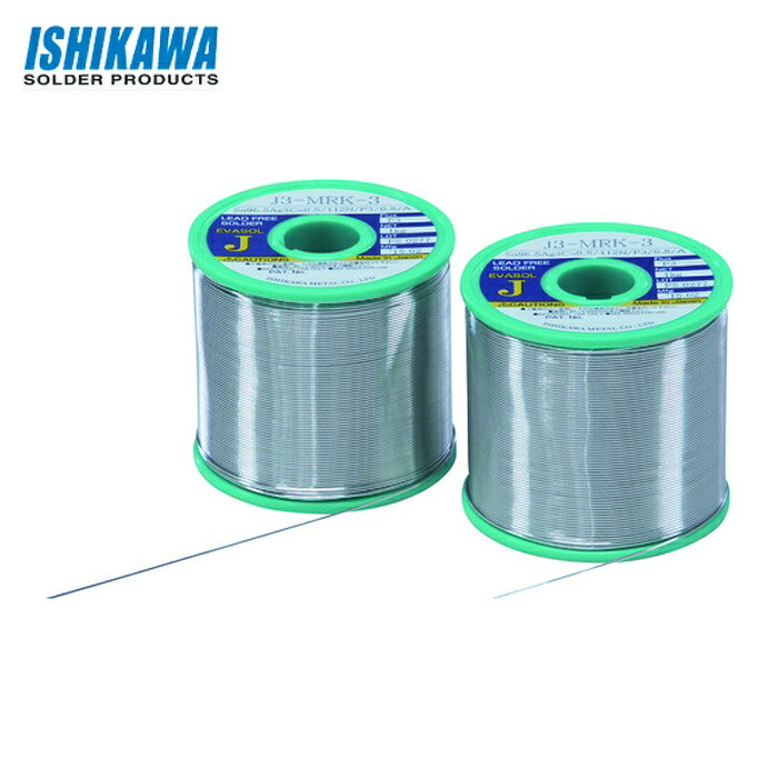 石川金属 エバソルMRK(すず96.5%/銀3.0%/銅0.5%)-0.5mm-0.5kg (1巻) J3MRK3-05|工具ランド いたわり館