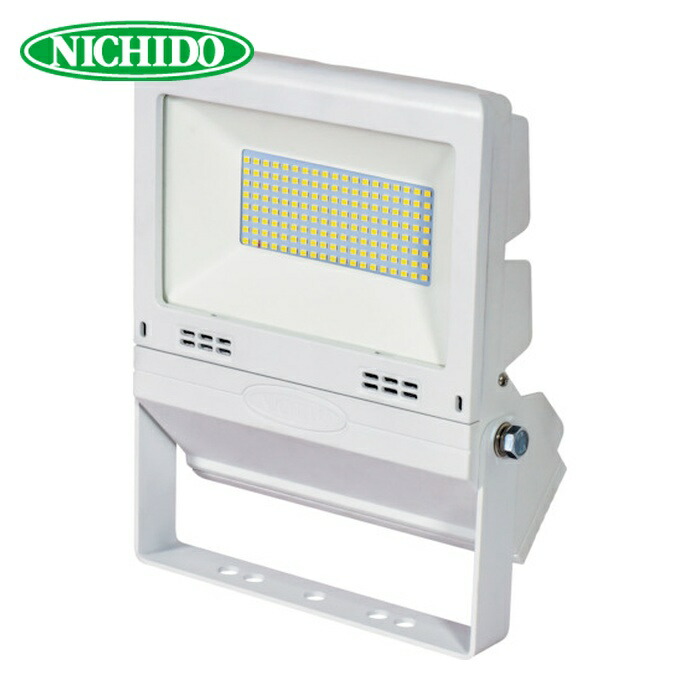 日動工業 NICHIDO LJS-FH50D-W-50K LED投光器 常設用フラットライト50W 白 (1台)｜工具ランド　いたわり館