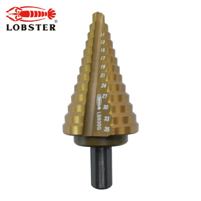 エビ ロブテックス LB635G ステージドリル Tinコーティング 13段 軸径10mm 6-35 (1本)