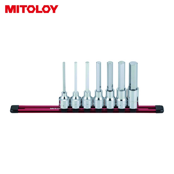 ミトロイ MITOLOY HH408ML 1/2 ヘックスソケット ロング ホルダーセット 7コマ8点 (1S)