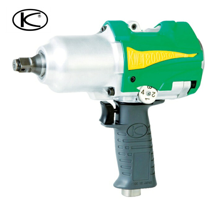空研 KW-1800PROI 1/2インチSQ超軽量N型中型エアインパクトレンチ(12.7mm角) KW-1800proI (1台)|工具ランド いたわり館