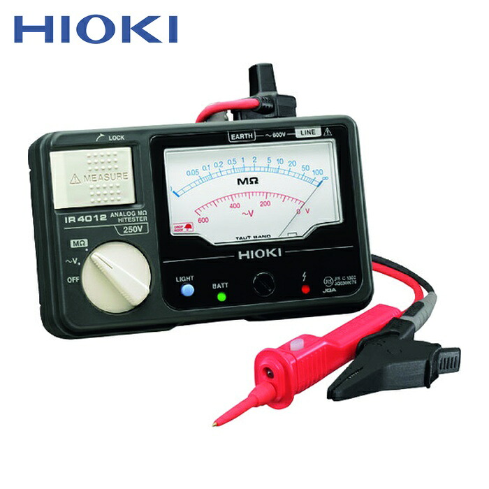 日置電機 HIOKI IR4012-11 アナログ絶縁抵抗計(単レンジ) IR4012-11 (1台)