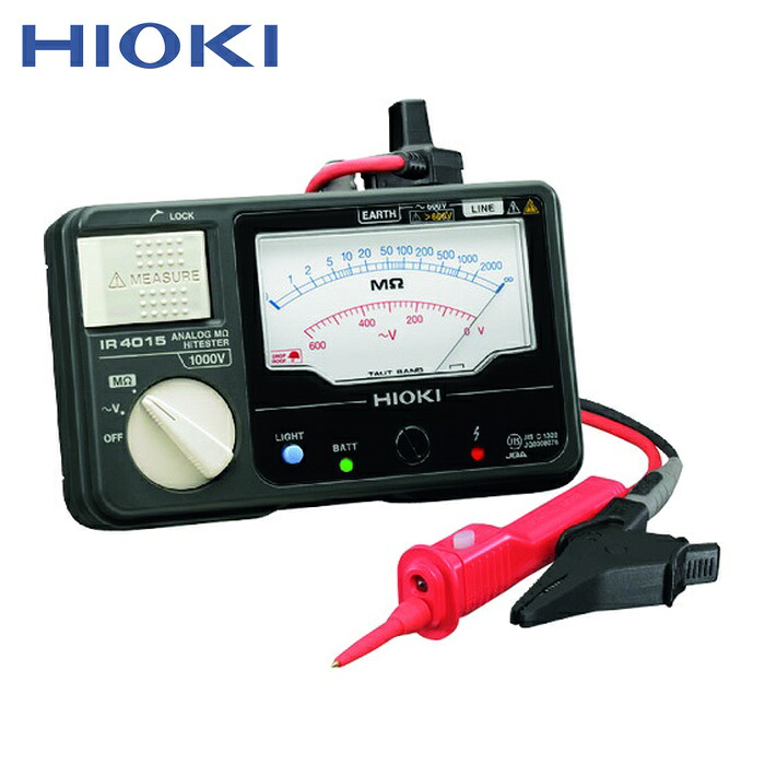 日置電機 HIOKI IR4015-11 アナログ絶縁抵抗計(単レンジ) IR4015-11 (1台)