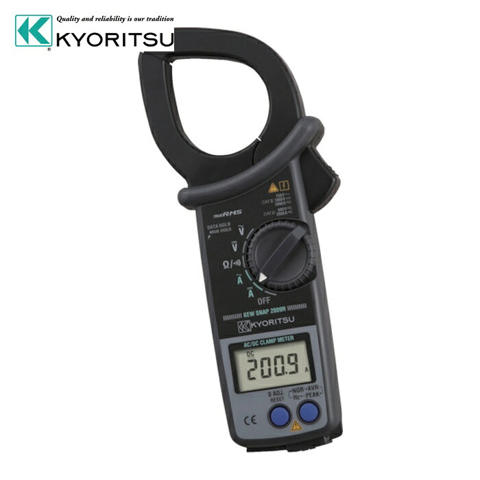 共立明かり表示計器 KEW2009R 2009R AC/DCクランプメータ(RMS) (1台)
