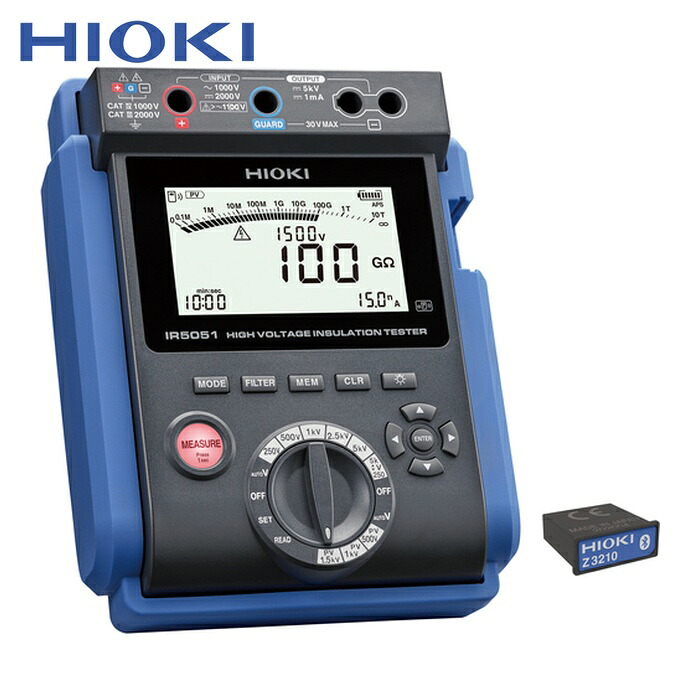 日置電機 HIOKI IR5051-90 高起電力不成立踏みとどまる計無線電話書き割り IR5051-90 (1式)