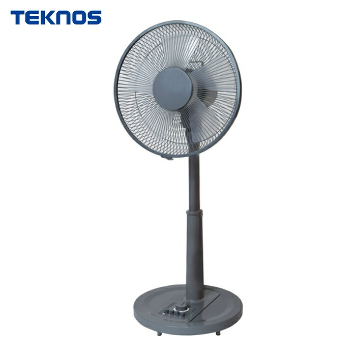 テクノス TEKNOS KI-1710(G) リビングメカ扇風機 グレー 30cm (1台)