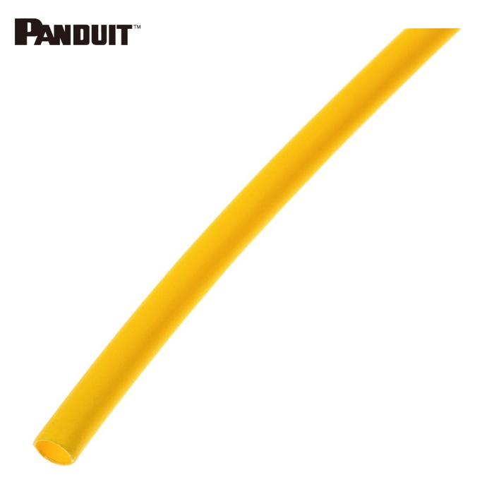 パンドウイット PANDUIT HSTT50-48-Q4 熱収縮チューブ 標準タイプ 黄 (25本入) (1袋)