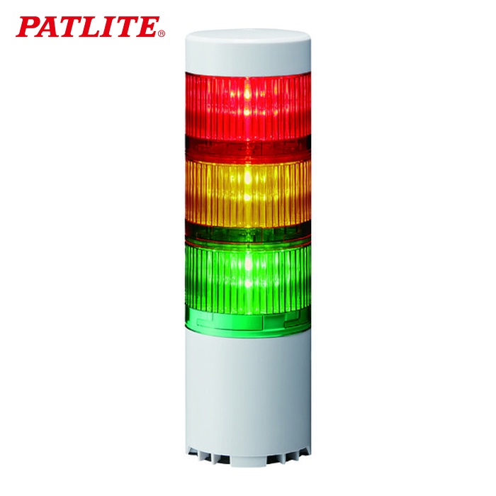 パトライト PATLITE LR6-3USBW-RYG USB対応信号灯 (1台)