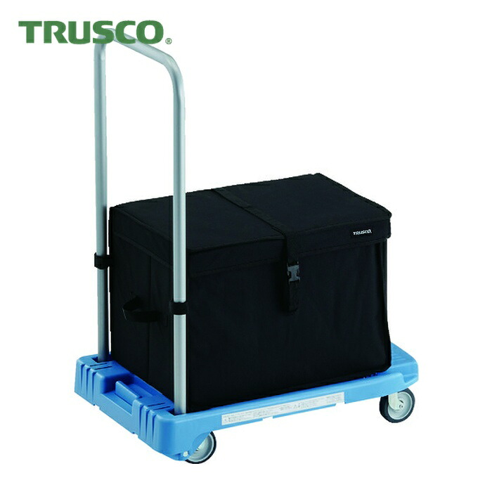 トラスコ TRUSCO 樹脂台車 こまわり君 省音G車輪 600X390 ブルー THB付 (1台) MP-6039N2-B-THB
