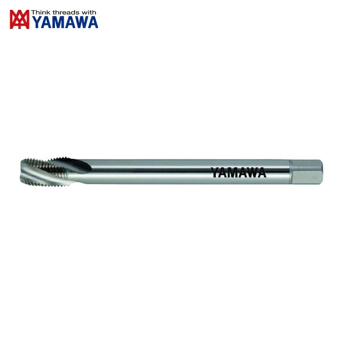 ヤマワ 弥満和 LS-SP-S-PT-100-1/4-19 ロングシャンク管用テーパねじ用スパイラルタップ短ねじ形 LS-SP-S-PT L100 1/4-19 (1本)