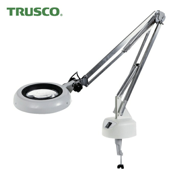 トラスコ TRUSCO LED照明拡大鏡 3倍 クランプ保持型 (1台) LPCLX3