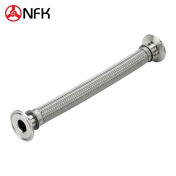南国フレキ NFK NK-1800SNT/SUS304-1.5S-1000L サニタリーフランジ(フェ置き目)式軟らかい導管 SNT手合い ALLSUS304 1.5S×1000L (1本) 配管資材-木材・建築資材・設備