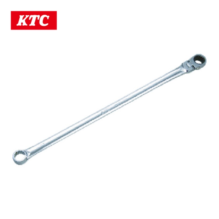KTC 京都機械工具 MR15L-15F 超ロングラチェットめがね鍵(首商い口印字機) 15粍 (1丁)