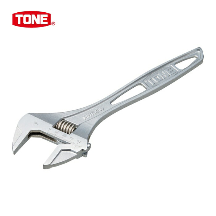 TONE トネ MWR-450 ハイパーウォームモンキレンチ(目盛付) 全長450mm (1個)