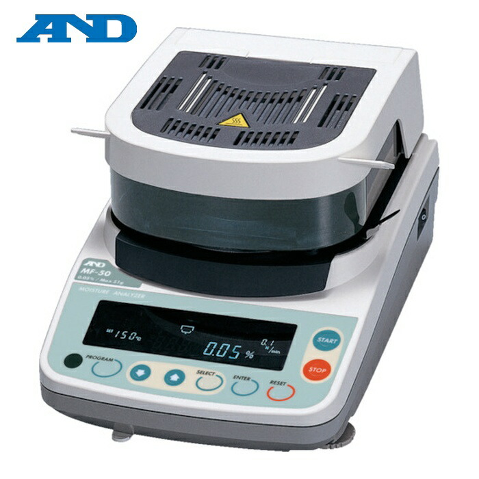 A&D エーアンドディ MF-50 加熱乾燥式水分計 最小質量表示0.002g (1台)